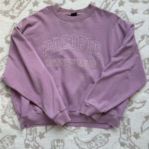 PacSun Lavender Crew Neck Sweater